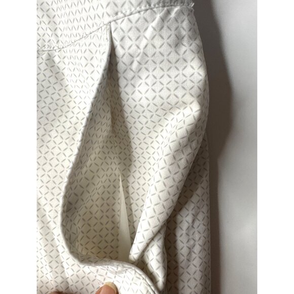 George Norman White Geo-Patterned Skort Size 14 - Picture 2 of 8